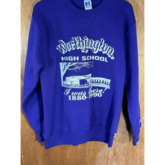 Vintage Worthington Indiana High School Ramblers Crewneck Sweater‎ Medium USA - Picture 3 of 10